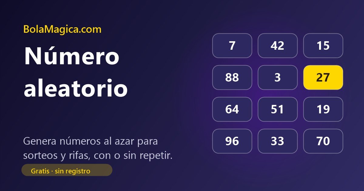Cuadrícula de números aleatorios con el 27 destacado