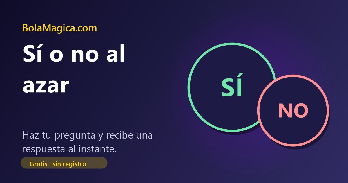 Respuestas SÍ y NO en círculos verde y rojo
